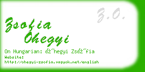 zsofia ohegyi business card